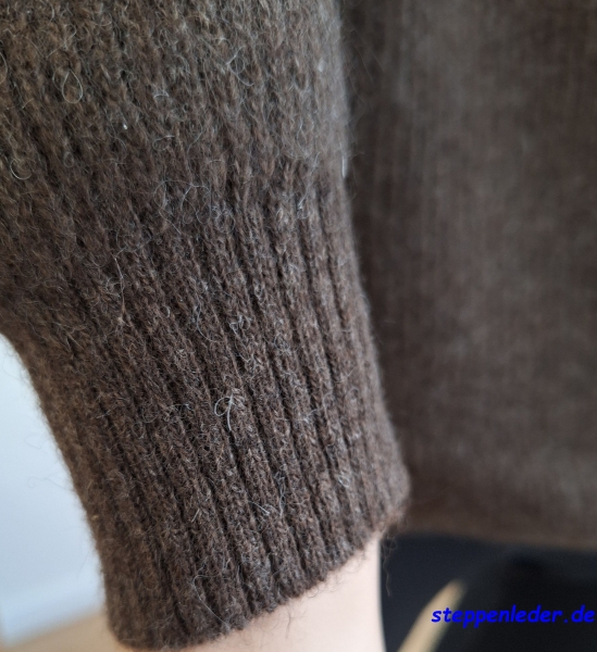 Damen-Rollkragenpullover aus 100% Yak braun; Größe M; aus der Mete ® Collection - Kopie